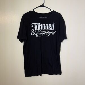 Tattooed & Employed Men’s Black Short Sleeve T-Shirt